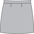 drop waist bell skirt